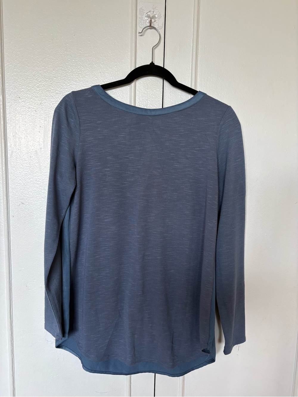 Dynamite Long Sleeve Top in Slate Blue Heather.